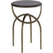 Alicent 24 X 16 inch Black Marble End Table